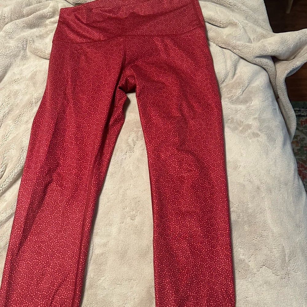 Lululemon Red Leggings